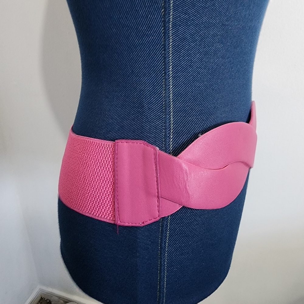 Barbie Hot Pink Wide Stretch Belt New - Picture 3 of 7